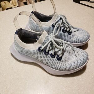 Allbirds Tree Dasher 2 Blizzard Gray Lace Up Comfort Shoes Sneaker Women's 7